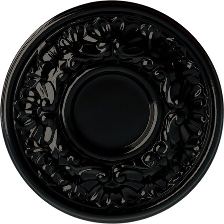 Odessa Ceiling Medallion (Fits Canopies Up To 2 1/2), Hand-Painted Black Pearl, 7 1/2OD X 1 1/8P